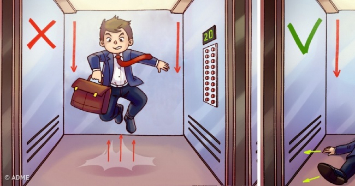 Как выбраться живым из падающего лифта
